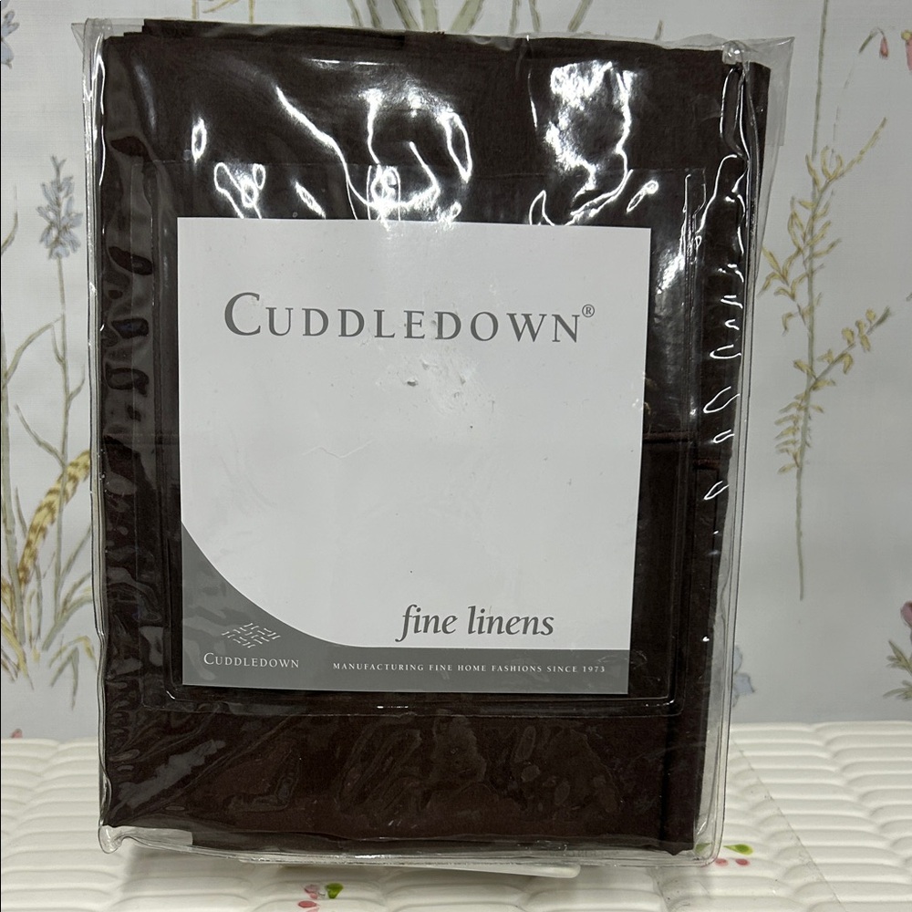 Cuddledown Fine Linens in Dark Brown king size pillow cases